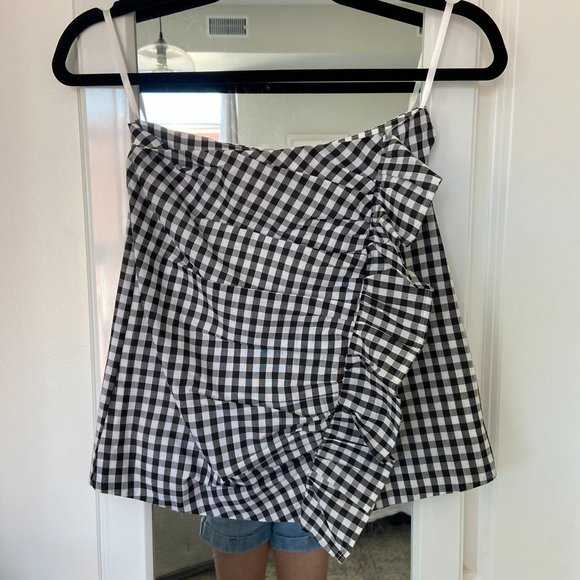 Lovers + Friends Gingham Ruffle Skirt - Size XS - Picture 3 of 5